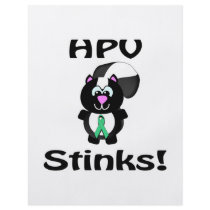 HPV Stinks Skunk Awareness Design Flyer Design