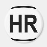 "HR" Croatia Refrigerator Magnets