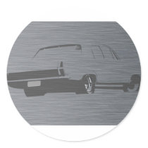 HR Holden Stainless Steel Round Stickers
