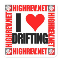 HR I Love Drifting Sticker