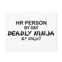HR Person Deadly Ninja postcards