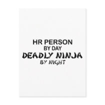 HR Person Deadly Ninja postcards