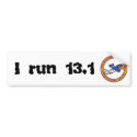 HRC I run 13.1 Bumper Sticker bumper stickers