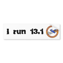HRC I run 13.1 Bumper Sticker bumper stickers by MauricioS HRC I run 13.1 Bumper Sticker bumper stickers