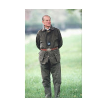 HRH Duke of Edinburgh Stretched Canvas Prints