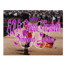 HRH Queen Elizabeth Diamond Jubilee postcard
