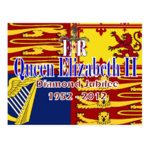 HRH Queen Elizabeth Diamond Jubilee postcard