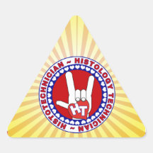 HT HISTOTECHNICIAN HISTOLOGY TECH LOVE LOGO ASL TRIANGLE STICKERS
