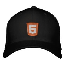HTML 5 EMBROIDERED BASEBALL CAP