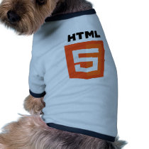 HTML 5 logo pet clothing