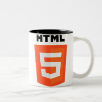 HTML 5 logo mugs