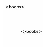 HTML Boobs t-shirts