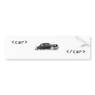HTML Car bumper Sticker bumpersticker