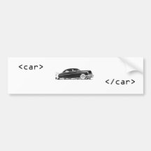 HTML Car bumper Sticker