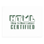 HTML Certified Ladies Postcard