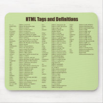 Html Tags Mousepad by jamierushad Html Tags Mousepad