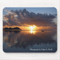 Huahine Sunset Mousepad by kralld Huahine Sunset Mousepad