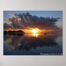 Huahine Sunset Poster