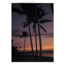 Hualalei Hawaiian Sunset card