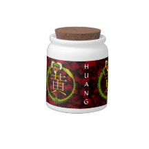 Huang Monogram Dragon Candy Jars
