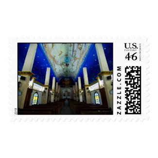 Huatulco church 1 stamp