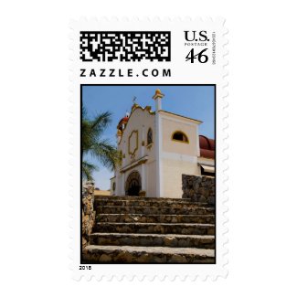 Huatulco church 4 stamp