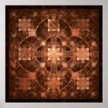 Hub Flame Fractal Poster