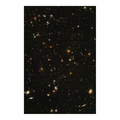 hubble deep field poster by