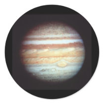 Hubble Jupiter Round Sticker