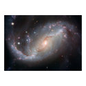 Hubble’s View of Barred Spiral Galaxy NGC 1672 posters