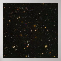 Hubble sees galaxies galore poster