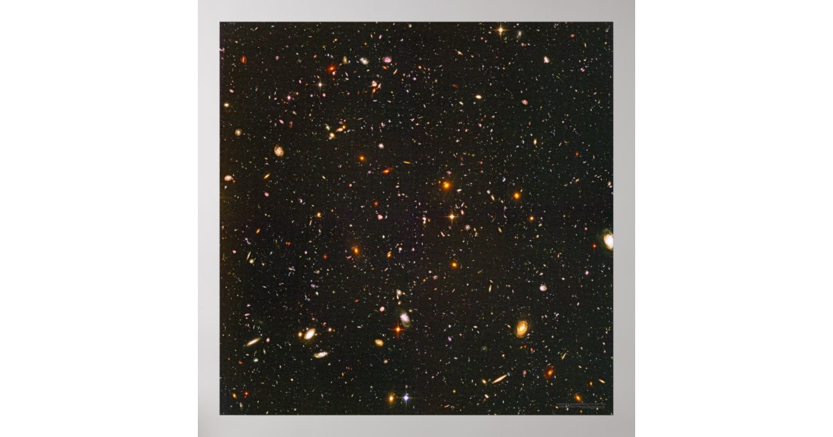 Hubble Ultra Deep Field 24x24 (22x22) Poster | Zazzle