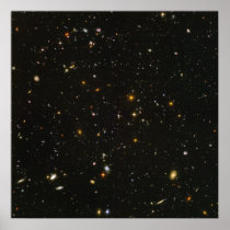 Hubble's Ultra Deep Field Image Poster