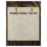 Hubby's Honey-Do-List Letterhead Stationery