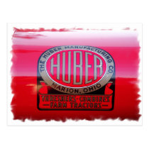 Huber Tractor Logo Postcards