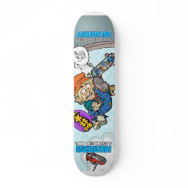 Hubris Skate Deck featuring Paste skateboard