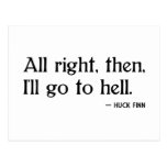 Huck Finn on Hell Post Cards