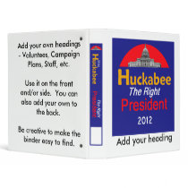 HUCKABEE 2012 Avery Binder by samappleby HUCKABEE 2012 Avery Binder
