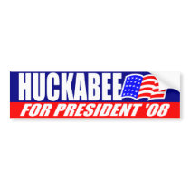 Huckabee For President 2008 Bumper Sticker bumper stickers