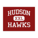 Hudson - Hawks - High - Hudson Massachusetts postcards