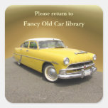 Hudson Hornet bookplate ~ sticker