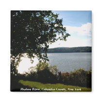 Hudson River, Columbia County, Ne... magnets