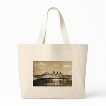 Hudson River Day Line Steamer Washington Irving Tote Bags