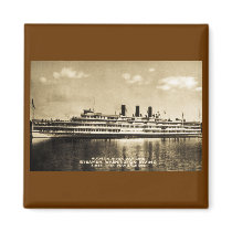 Hudson River Day Line Steamer Washington Irving Magnets