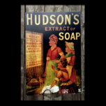 Hudsons Soap Vintage Poster Print posters