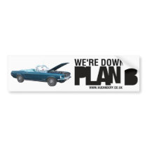 Hue and Cry - Plan B - Bumper Sticker bumper stickers