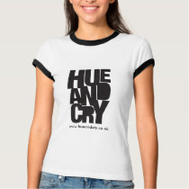 Hue and Cry - T-shirt (Ladies Ringer) by hueandcry Hue and Cry - T-shirt (Ladies Ringer)