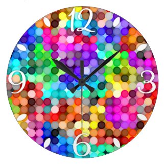 Hue Deci Rainbow Pattern Clocks