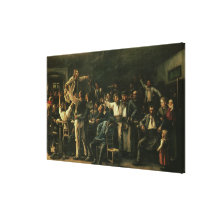 Huelga, 1895 impresion en lona