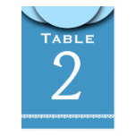 HUES OF BLUE with Lace V11 Table Number Post Cards